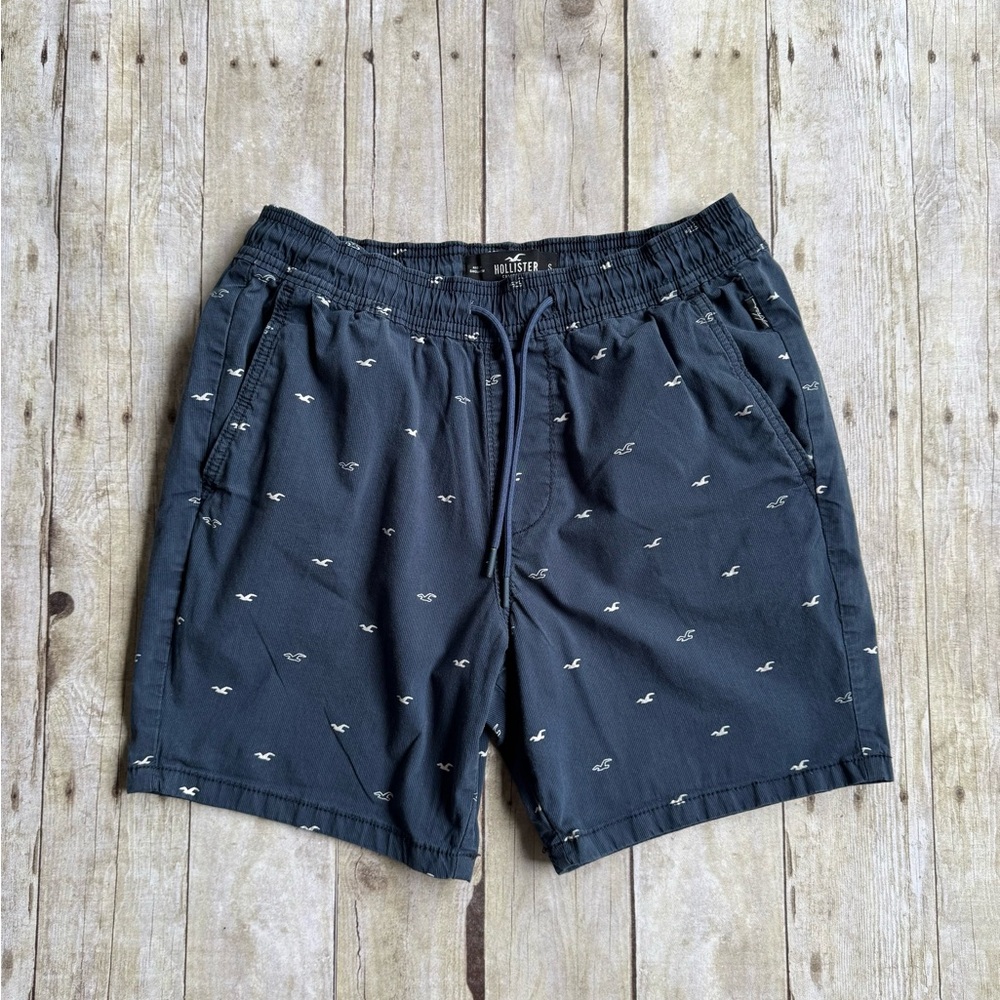 Hollister Men's Dark Blue Jogger Shorts